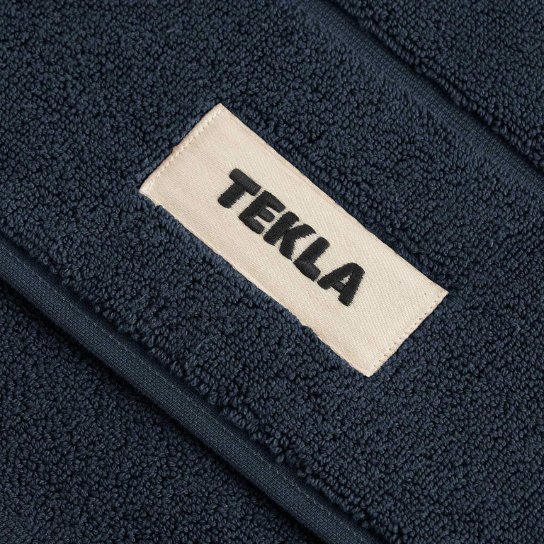 Tekla Large Bath Mat (Night Blue)