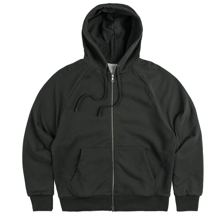 Adsum Waffle Zip Hoodie - L / Washed Grey