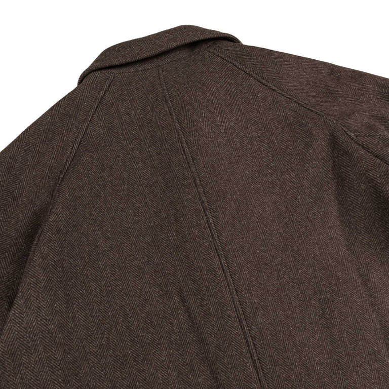 mfpen Installation Coat (Dark Grey Herringbone Recycled Wool)