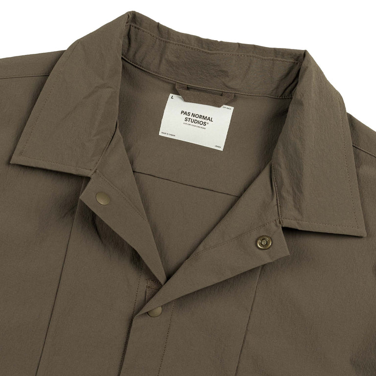 Pas Normal Studios Off-Race Tech Overshirt (Ash Brown)