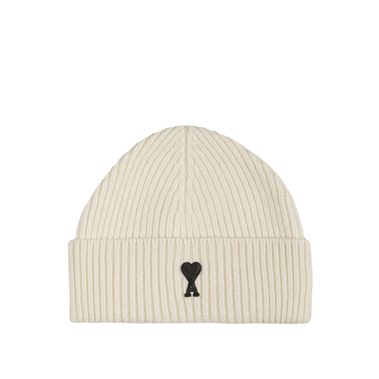 AMI Paris Ami De Coeur Wool Beanie