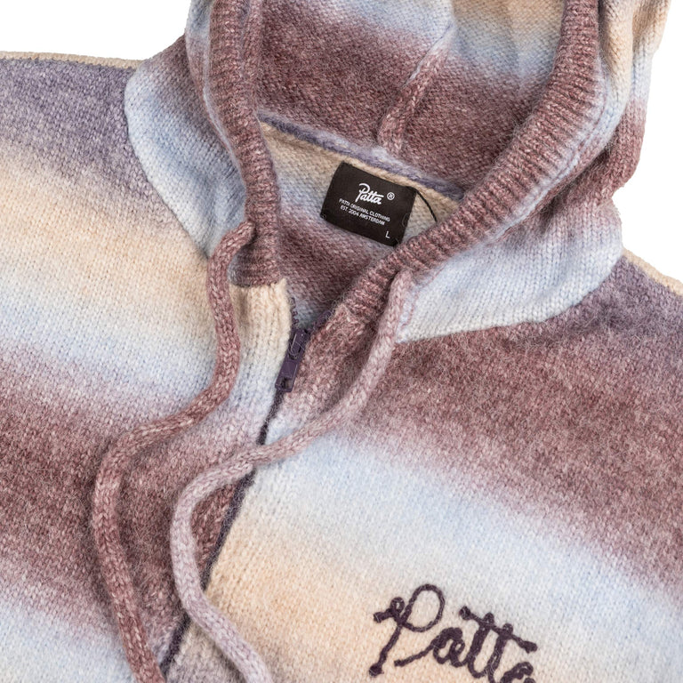 Patta Space Dye Knitted Hooded Sweater
