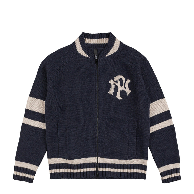 No Problemo NYP Varsity Zip Thru Knit