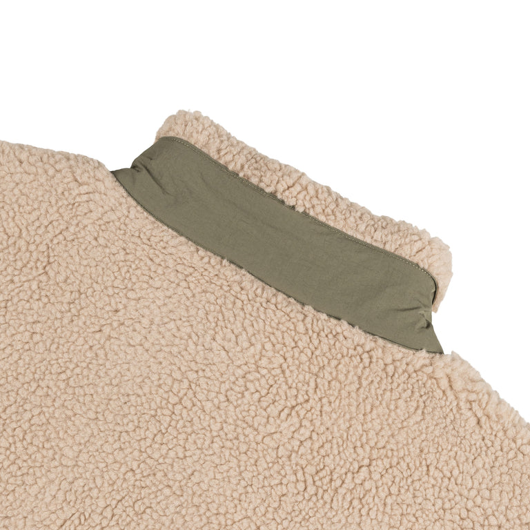 No Problemo Zip Through Fleece (Ecru)