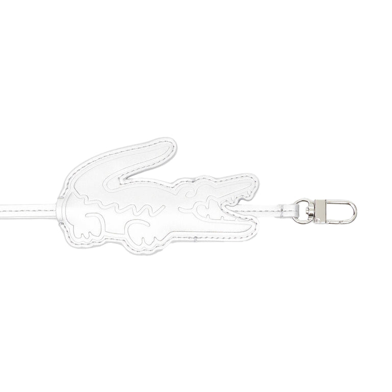 Lacoste Crocodile Key Ring (Shiny Silver)