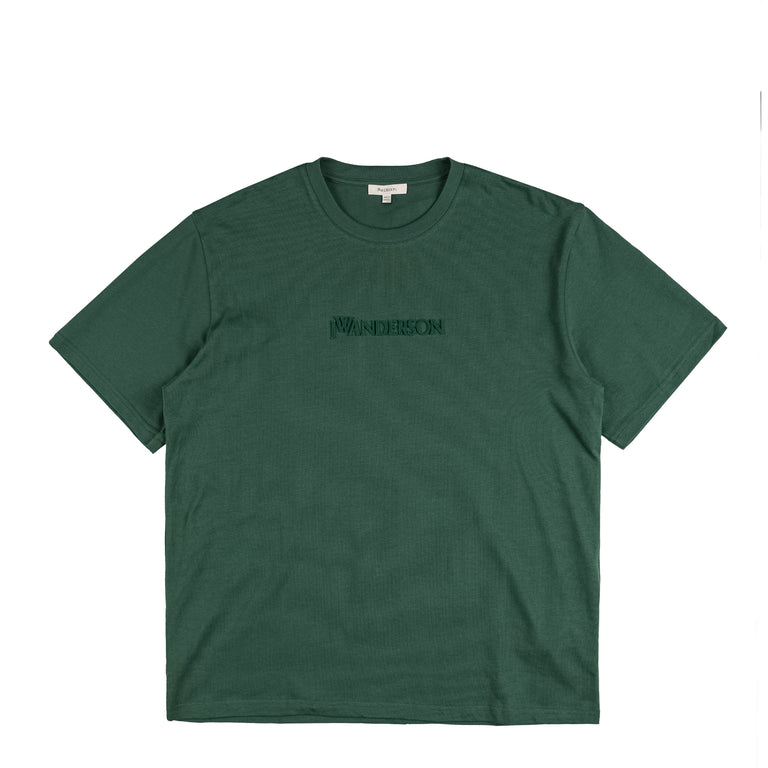 JW Anderson Logo Embroidery T-Shirt - M / Dark Green