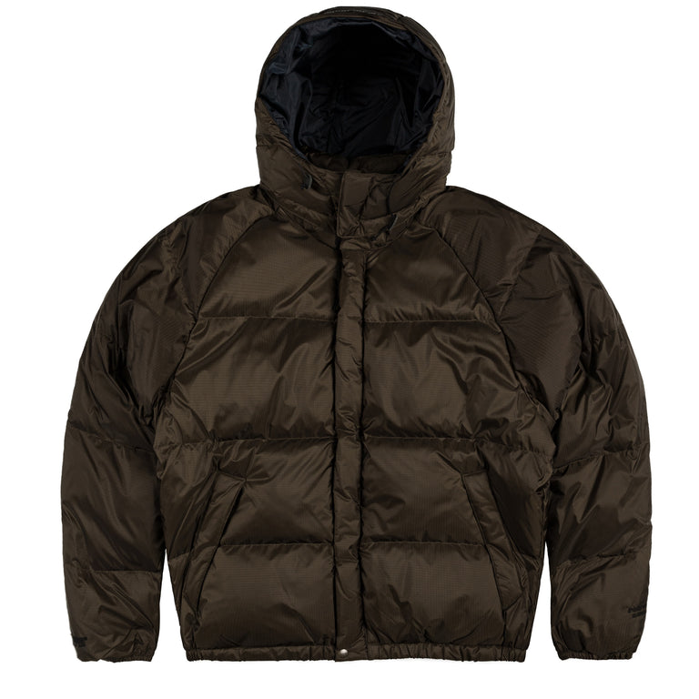 thisisneverthat *Gore-Tex Windstopper* Down Puffer Jacket - S / Olive Brown