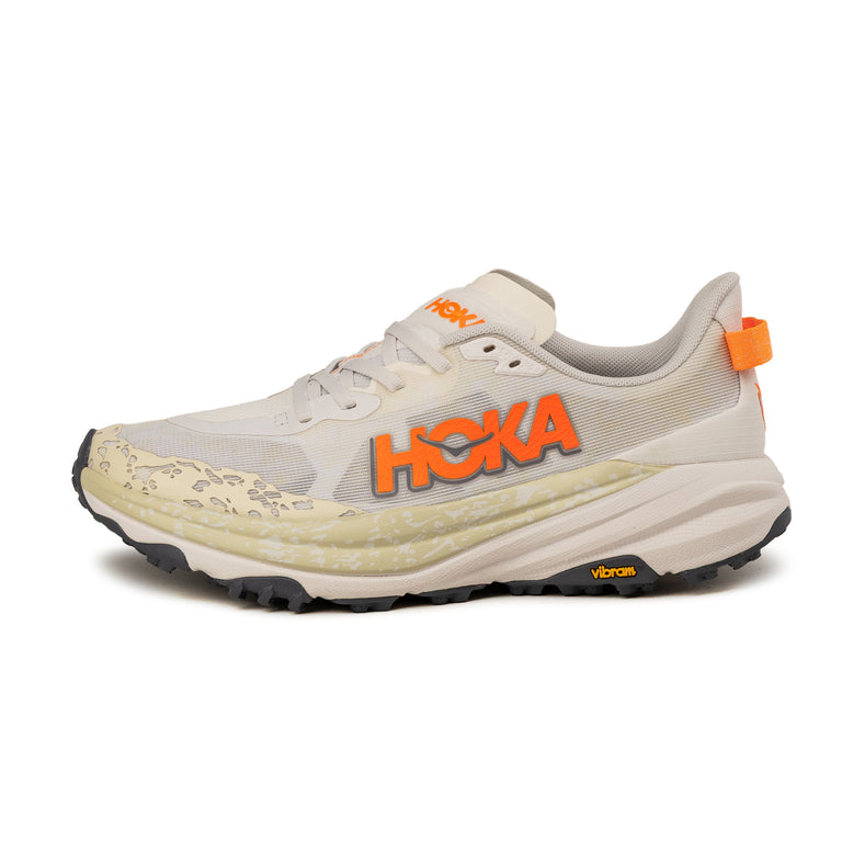 HOKA Speedgoat 6 - 47 1/3 / White / Neon Tangerine