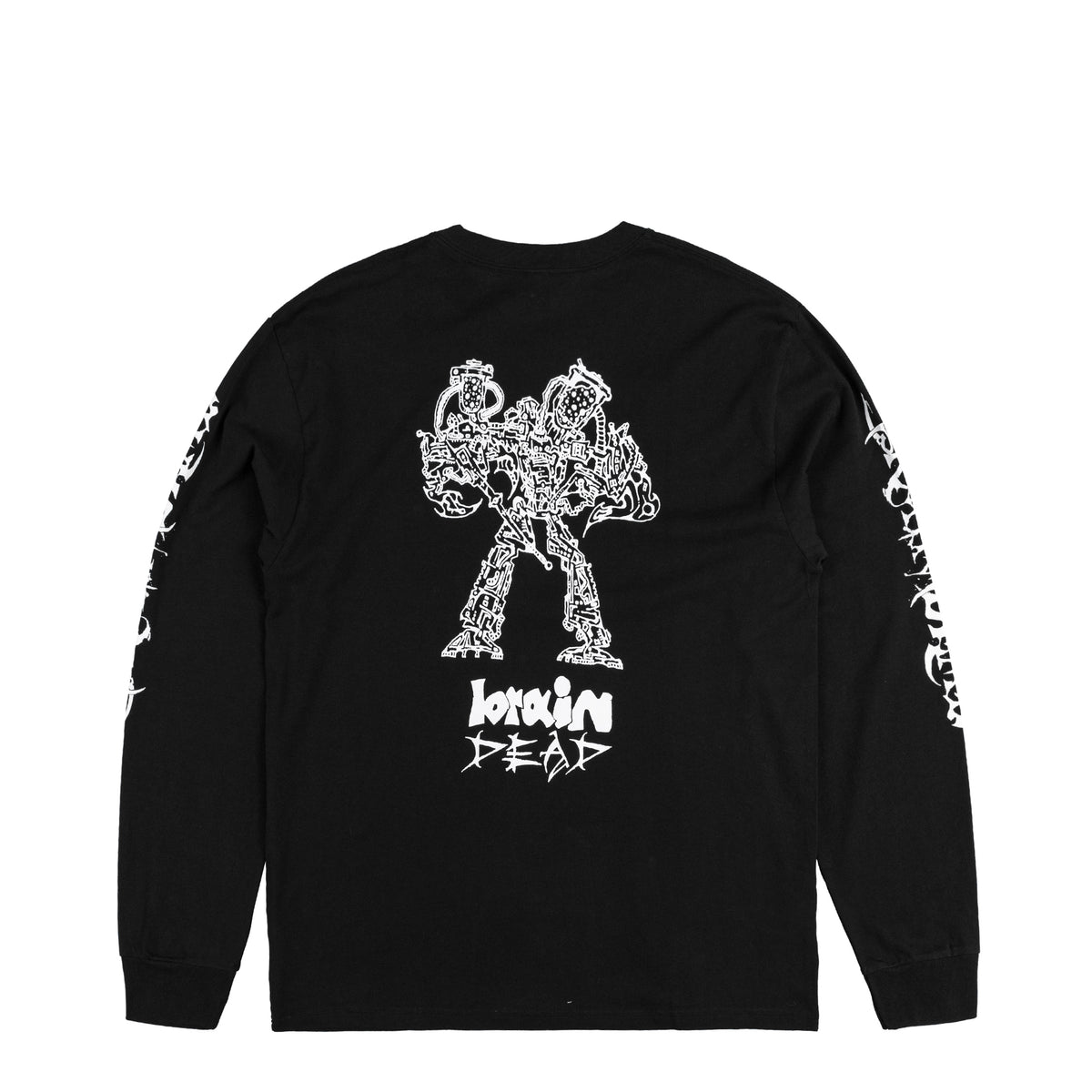 brunt crazy about ブラック Brain Dead Skull Mech Long Sleeve | Apparel » Buy online now!
