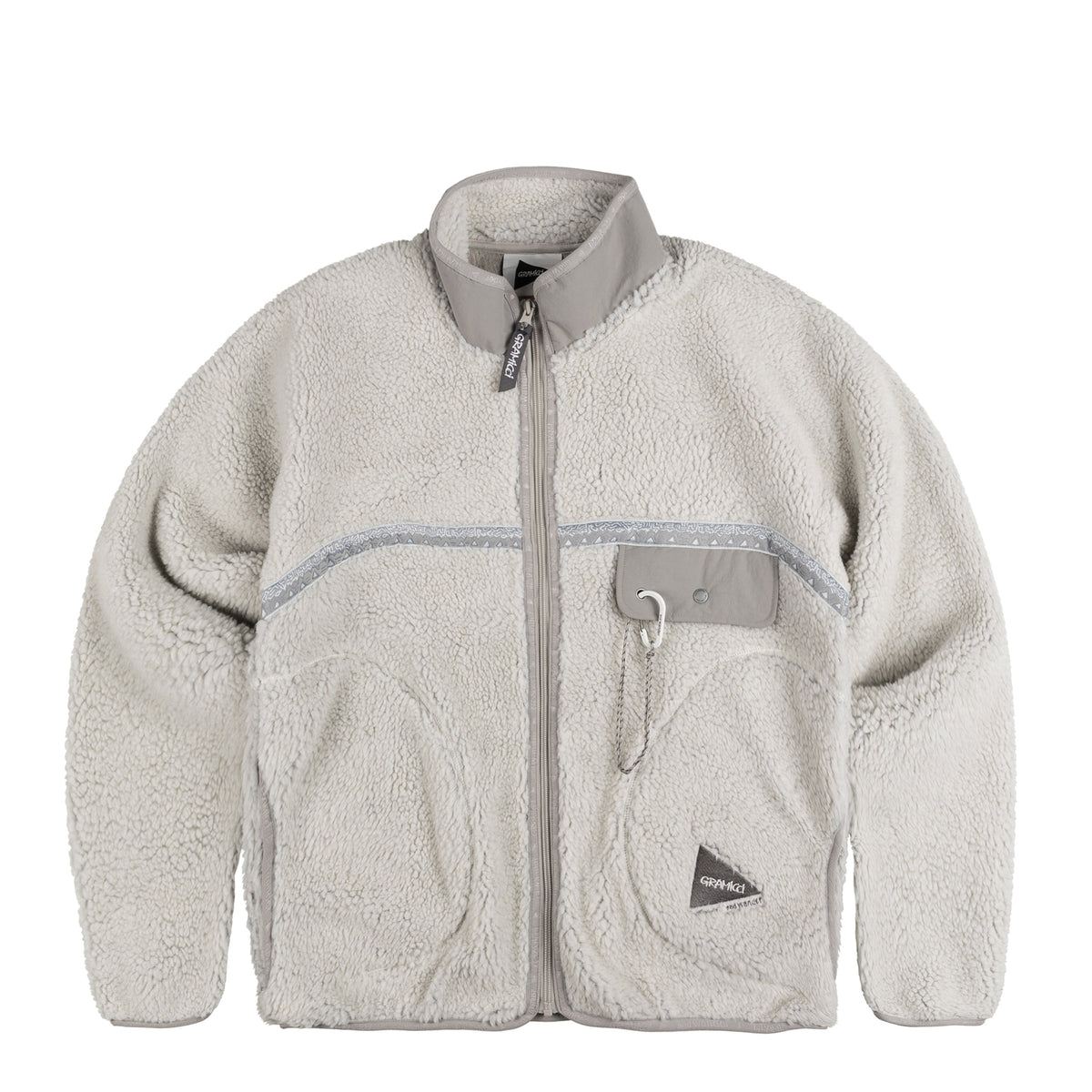 Fleece jacket grey deals