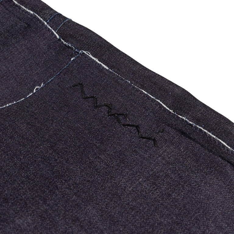 Marni Deep Blue Stretch Denim Trompe L'oeil Bermuda-Short