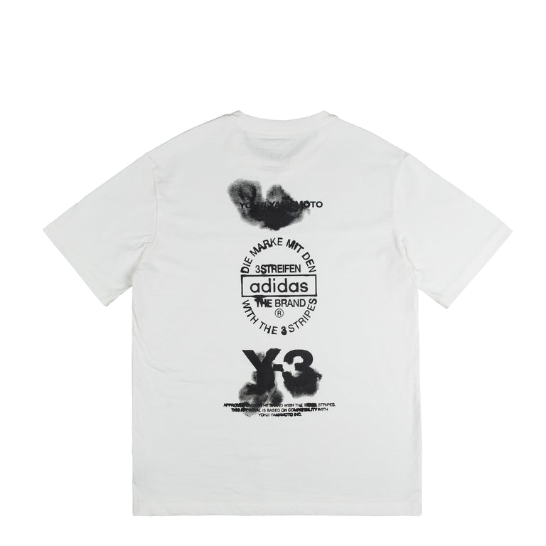 Adidas Y-3 Graphic Short Sleeve Tee - S / Core White