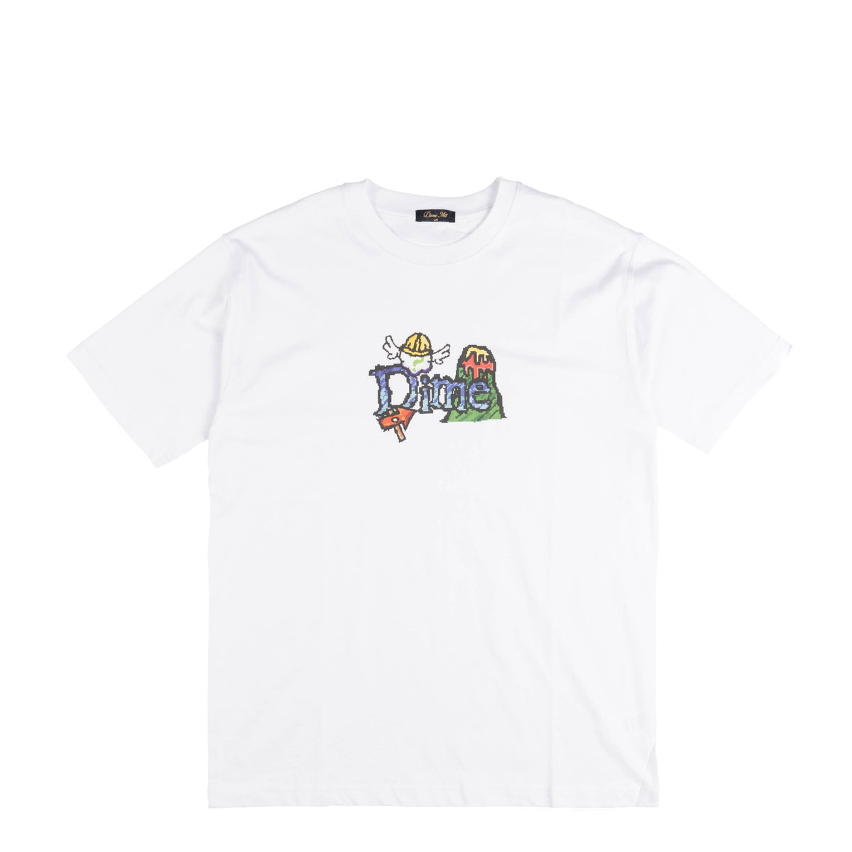 【関税込み】Dime ホワイト Classic Fuzzy Tシャツ Dime: White Classic Fuzzy T-Shirt | SSENSE