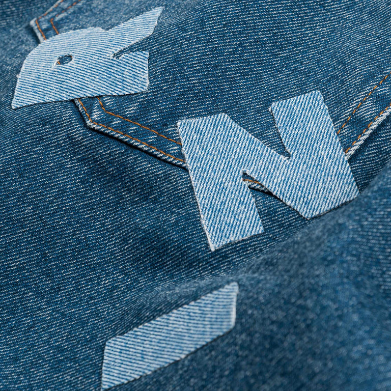 Marni Bleached Coated Denim (Ocean)