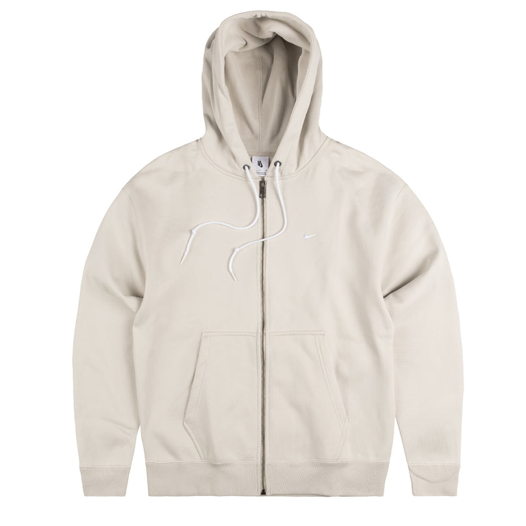 Nike Solo Swoosh Full-Zip Hoodie - XXL / Light Bone / White