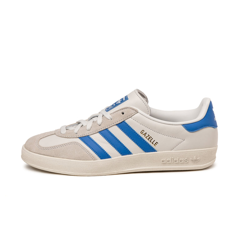 Adidas Gazelle Indoor - 46 2/3 / Crystal White / Blue / Grey One