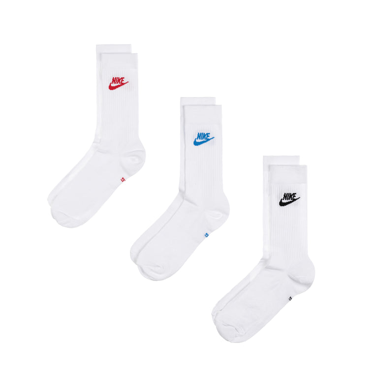 Nike Everyday Essential Crew Socks 3 Pack - XL / Multi-Color