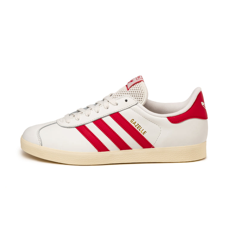 Adidas Gazelle - 46 / Crystal White / Beta Scarlett / Crew White