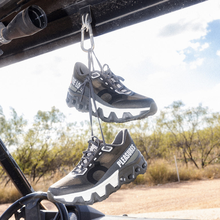 On x Pleasures x The Loop Cloudmonster Hyper onfeet