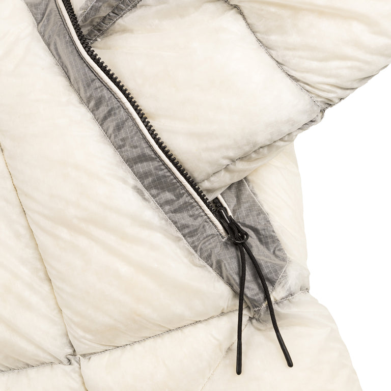 C.P. Company D.D. Shell Hooded Down Puffer Jacket (Gauze White)