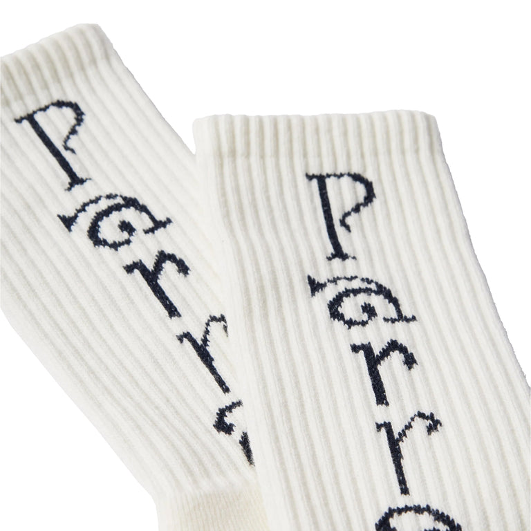 By Parra Weird Trad Logo Crew Socks