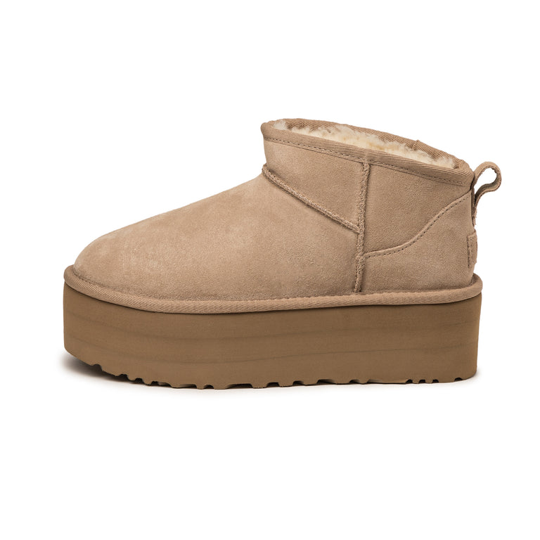 Ugg Wmns Classic Ultra Mini Platform - 43 / Sand