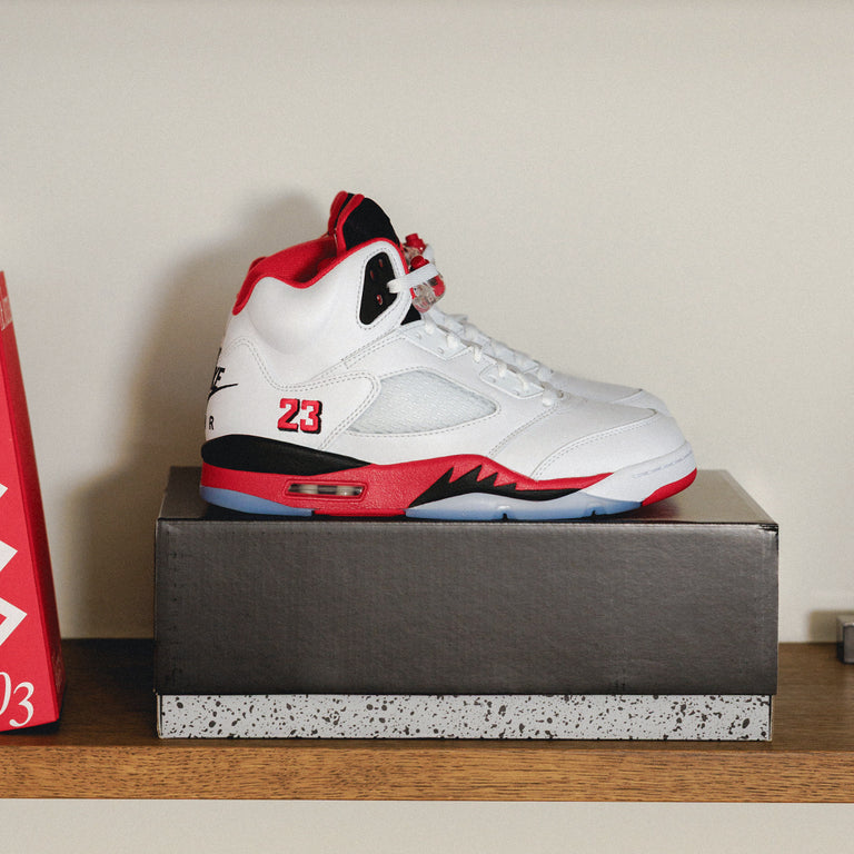 Nike Air Jordan 5 Retro *Fire Red* onfeet
