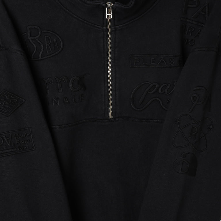 By Parra Media Training Quater Zip Pullover