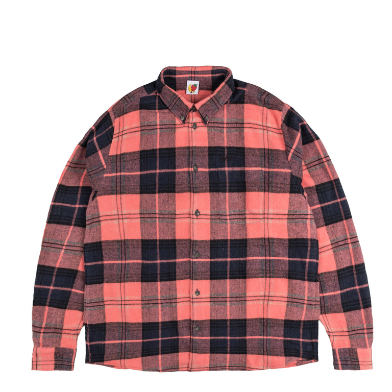 Sky High Farm Universe Flannel Button Down Shirt Woven - XL / Pink
