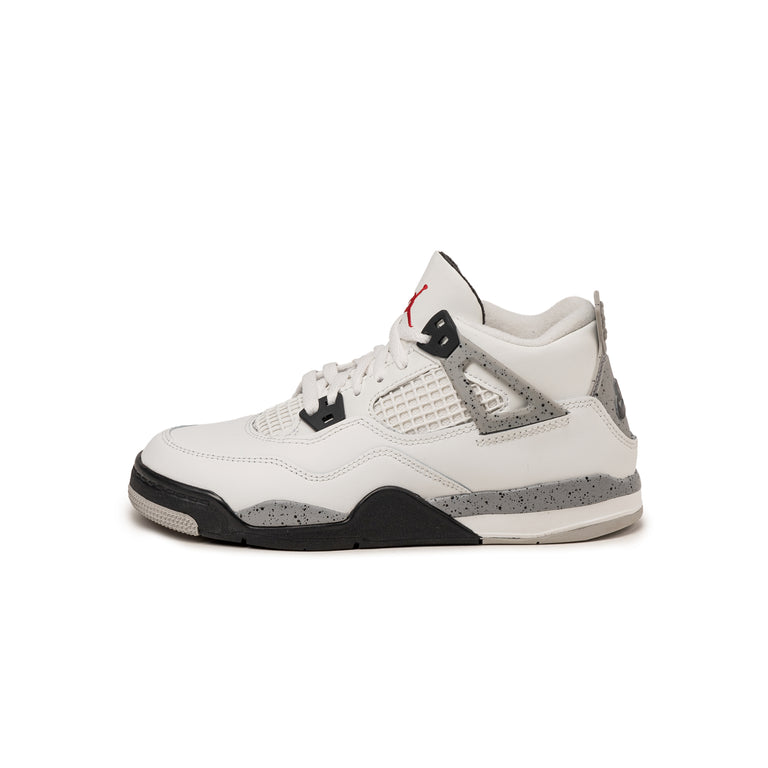 Nike Air Jordan 4 Retro *White Cement* *PS* - 31.5 / Summit White / Fire Red / Tech Grey / Black