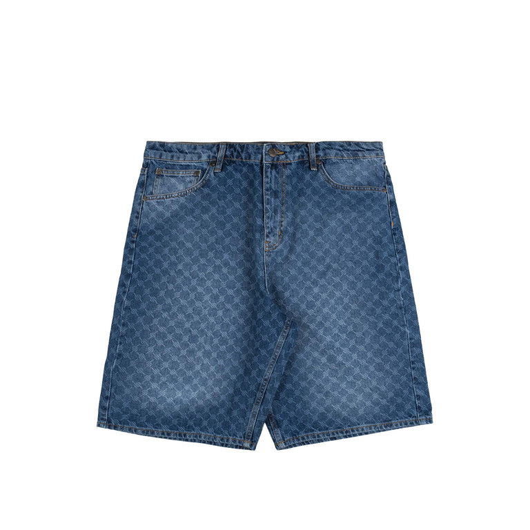 Daily Paper Monogram Denim Shorts - XL / Blue