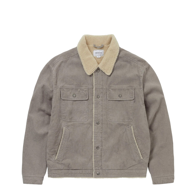 thisisneverthat Sherpa Lined Corduroy Trucker Jacket - XL / Grey
