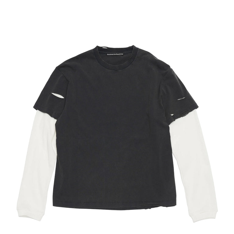 Stockholm Surfboard Club Back Logo Layered Longsleeve (Black)