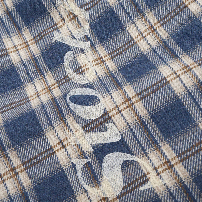 Stockholm Surfboard Club Club Flannel Overshirtt (Blue Check)