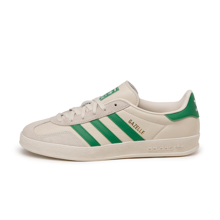 Adidas Gazelle Indoor - 47 1/3 / Core White/ Green / Wonder White