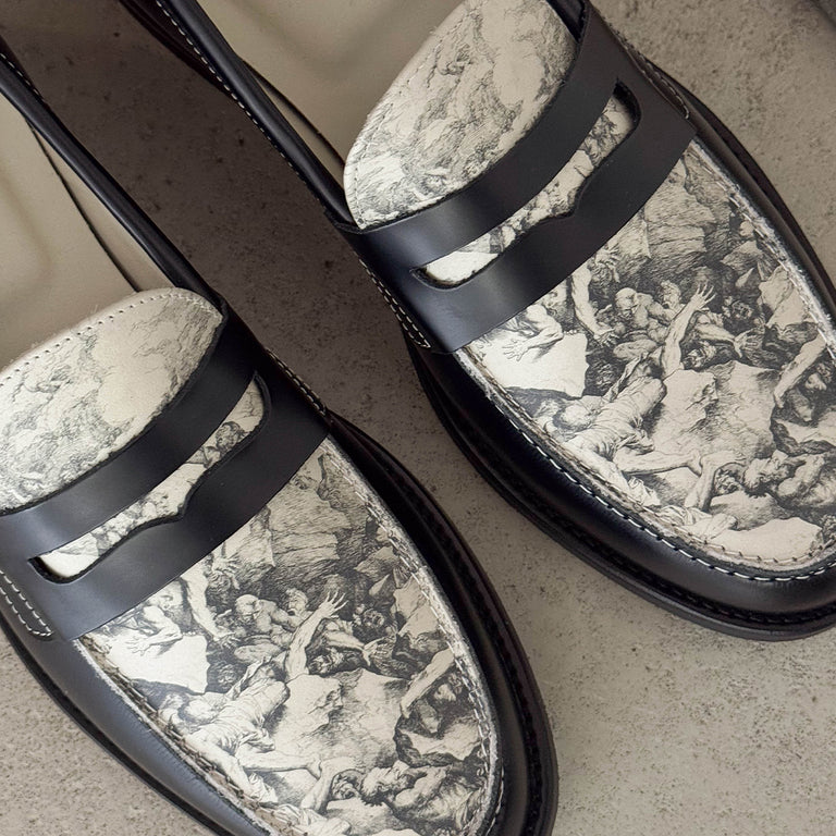 Duke + Dexter Wilde Penny Loafer onfeet