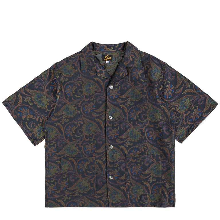 Needles Cabana Shirt - Paisley Jacquard - XL / Navy