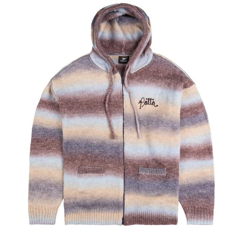 Patta Space Dye Knitted Hooded Sweater - XXL / Multi