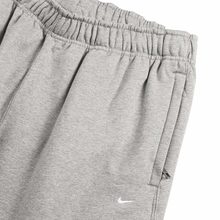 Nike	Solo Swoosh Cuffed Fleece Pants - XXL / Dark Grey Heather / Light Smoke Grey / White - 2
