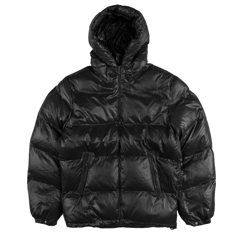Patta Quilted Script Logo Puffer Jacket - XXL / Black
