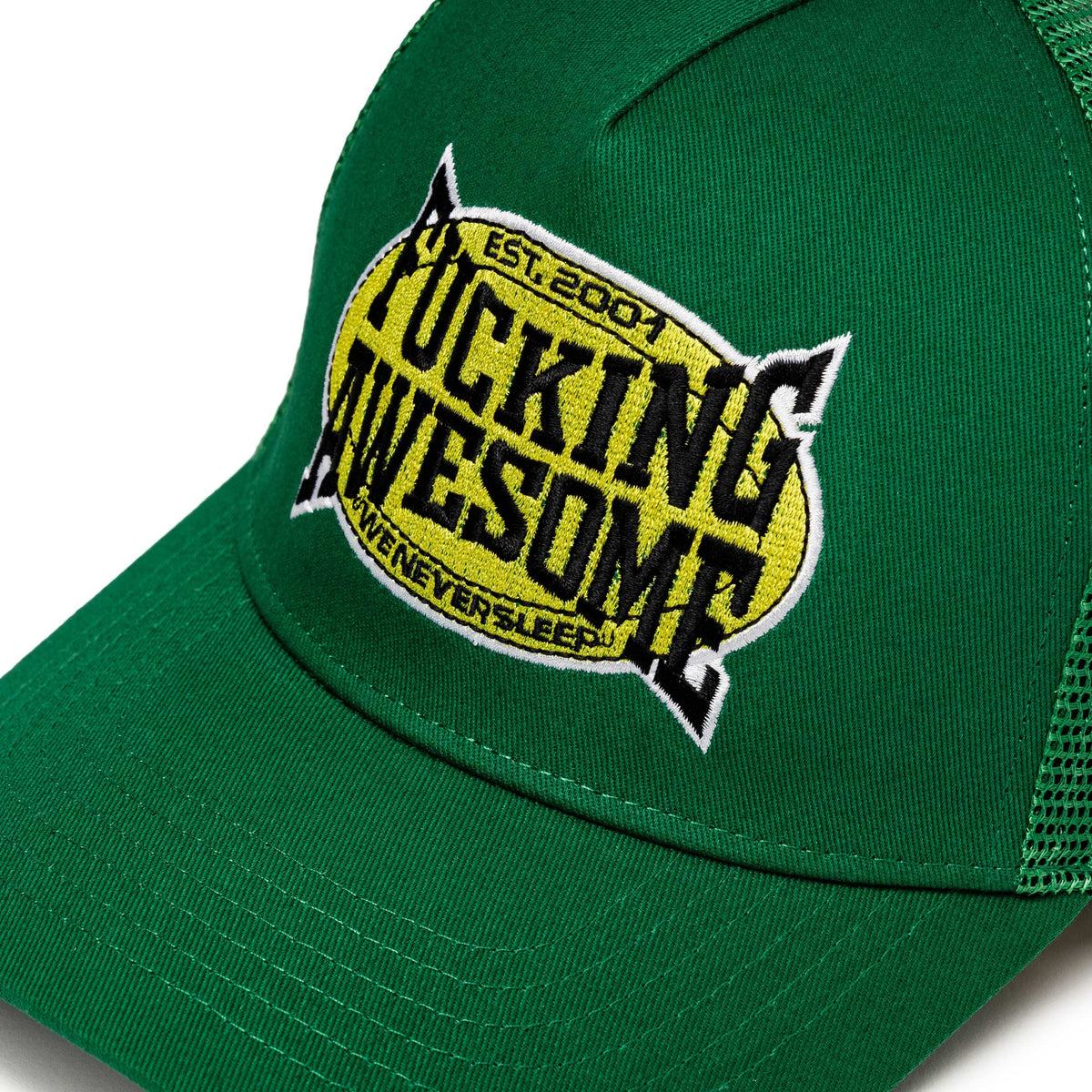 【FUCKING AWESOME】KO MESH TRUCKER SNAPBACK GREEN Fucking Awesome KO Mesh Snapback | Accessoires » Buy online now!