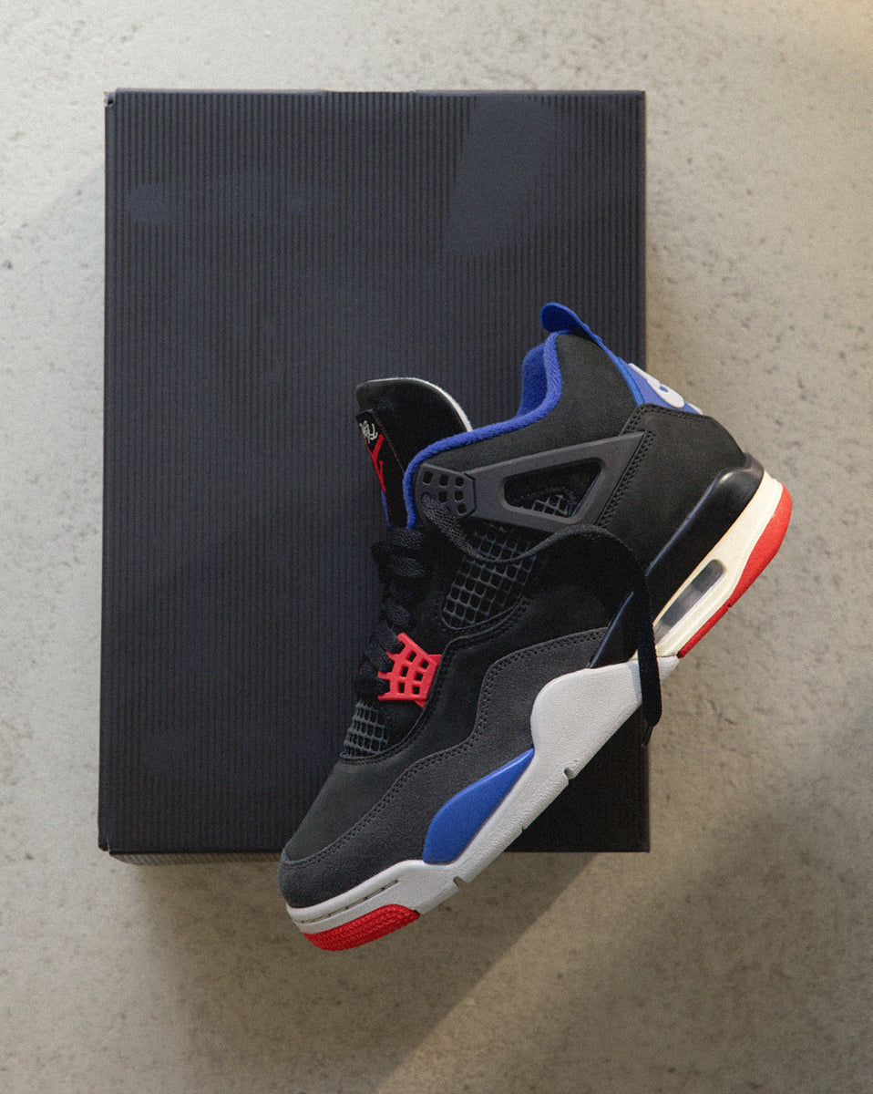 NIKE Air Jordan 4 ブラック/レッド/ブルー Nike Air Jordan 4 Retro *Rare Air* Sneaker » Buy online now!