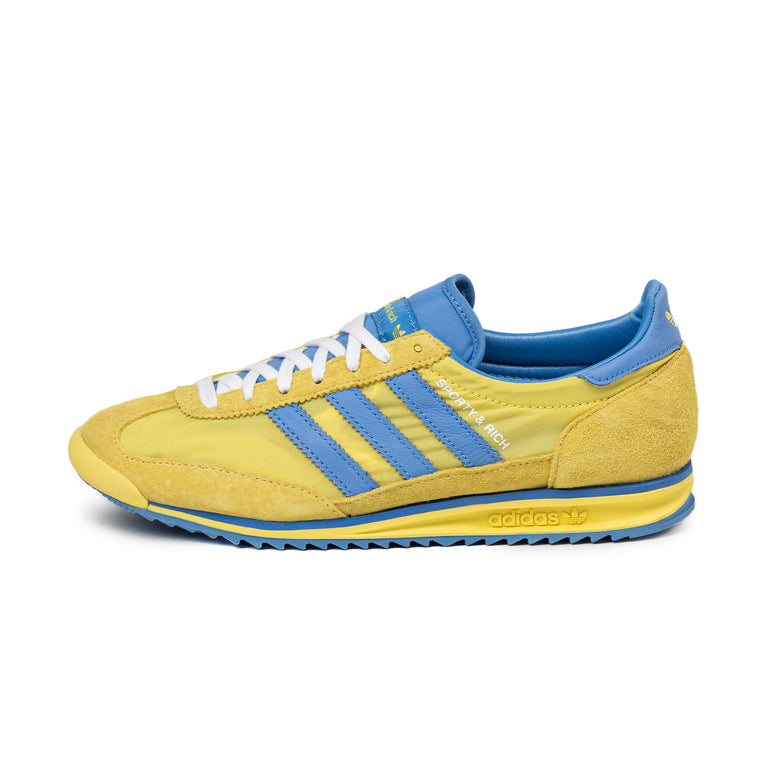 Adidas x Sporty & Rich SL 72 - 49 1/3 / Light Yellow / Real Blue / Footwear White