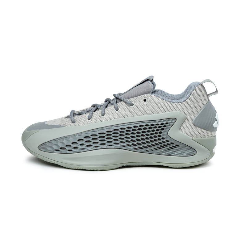 Adidas Anthony Edwards 1 Low - 49 1/3 / Metallic Grey / Dove Grey / Footwear White