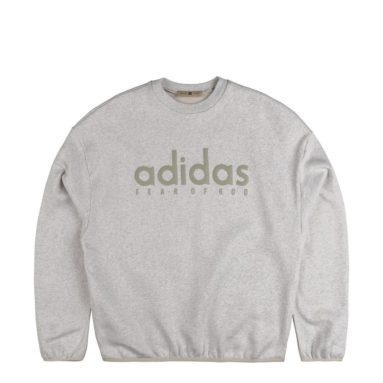 Adidas x Fear Of God Athletics Heather Fleece Crewneck - XXL / Light Grey Heather