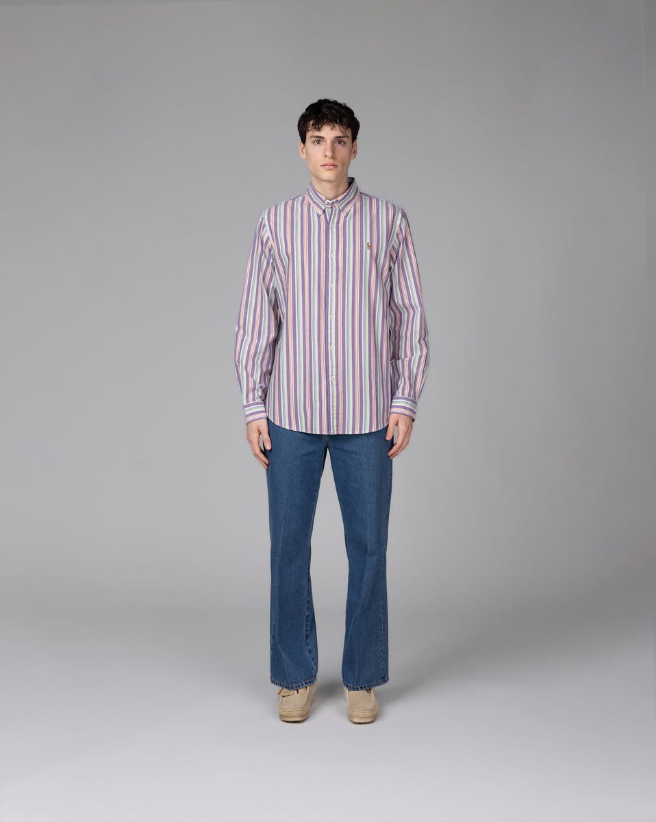 Polo Ralph Lauren Custom Fit Striped Oxford Shirt | Apparel