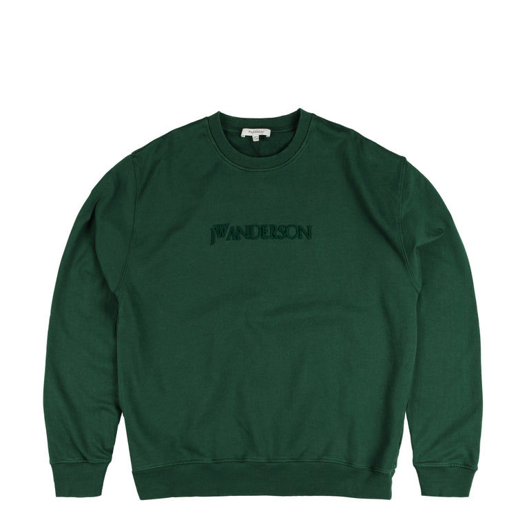 JW Anderson Logo Embroidery Sweatshirt - XXL / Dark Green