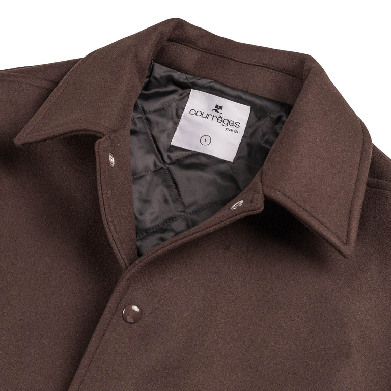 Courreges Embroidered Wool & Silk Overshirt