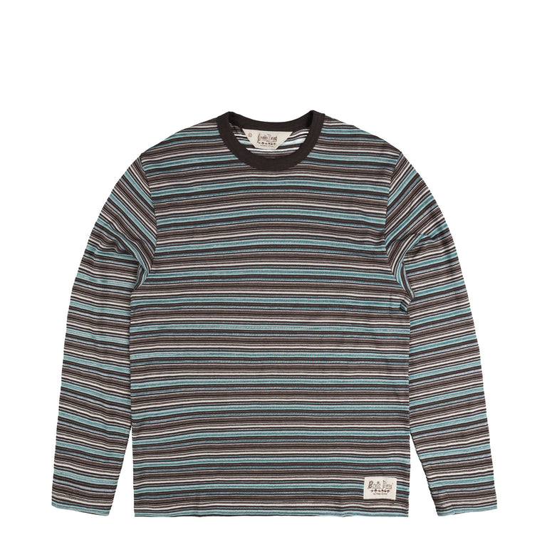 Brain Dead Romy Multi Stripe Long Sleeve T-Shirt - XXL / Brown