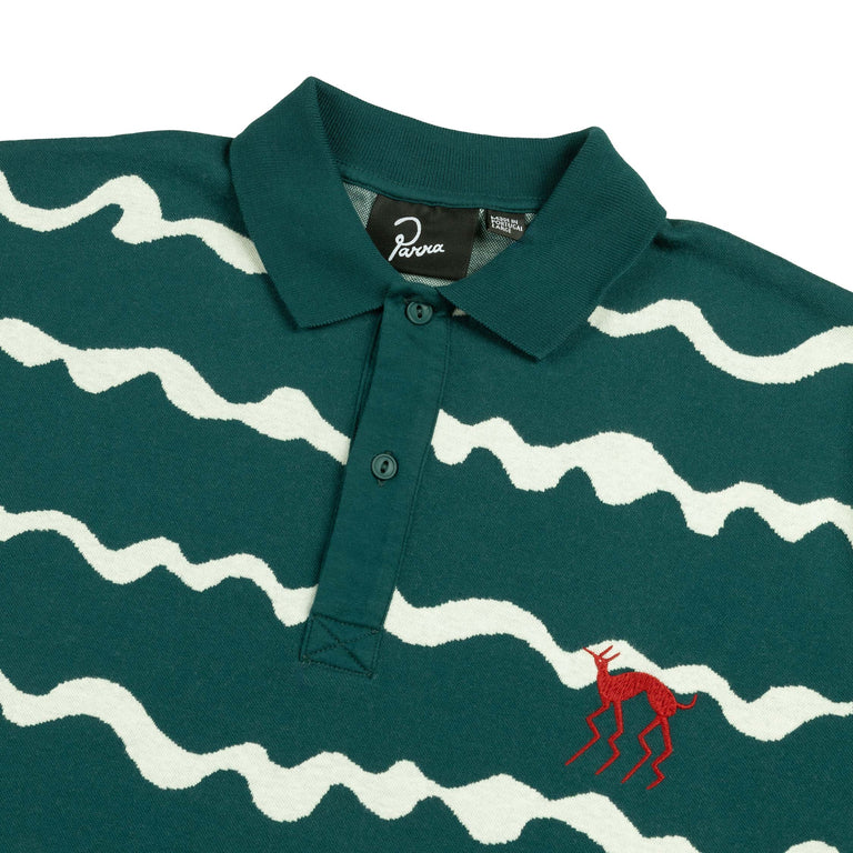 By Parra Broken Waves Polo Shirt
